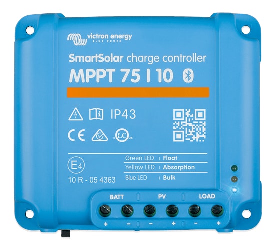 Victron 12/24V 10A SmartSolar MPPT 75/10 Bluetooth Solar Charge Controller