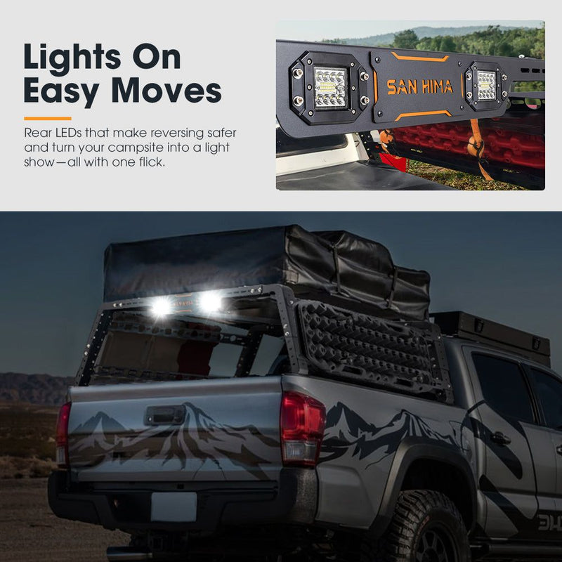 SAN HIMA Universal Ute Tub Rack 3mm Powder coated Steel Adjustable DIY Install