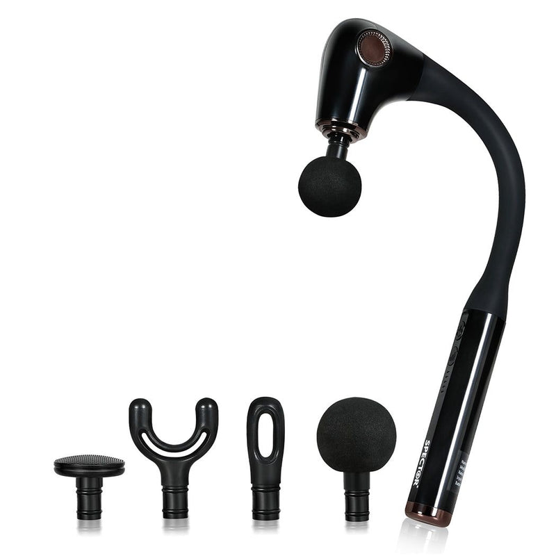Spector Massage Gun Deep Tissue Extended Handle Percussion Massager Pain Relief