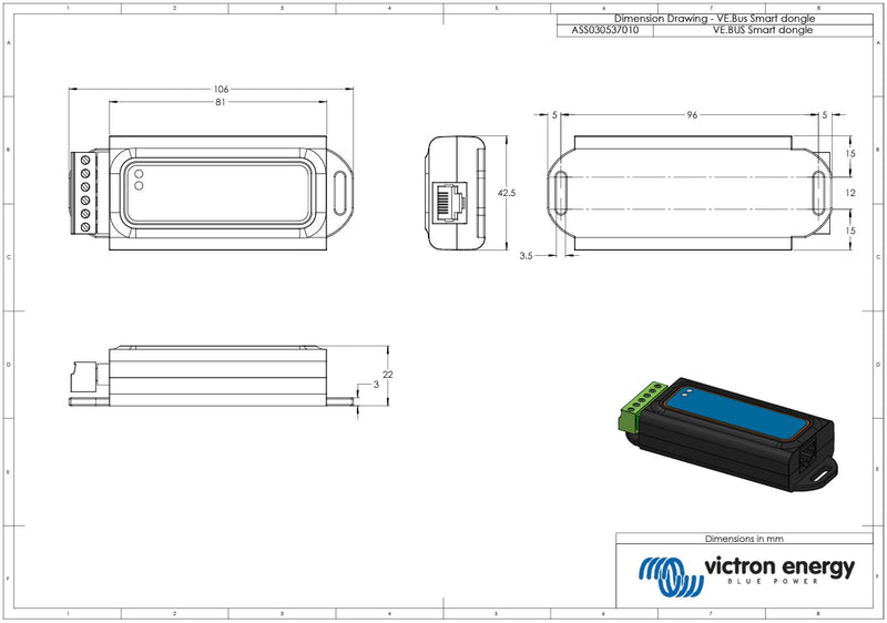 Victron VE.Bus Smart Bluetooth Dongle (MultiPlus/Quattro)