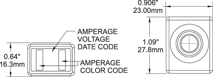 Blue Sea Marine Rated Battery Fuse (MRBF) Terminal Fuse - 75A