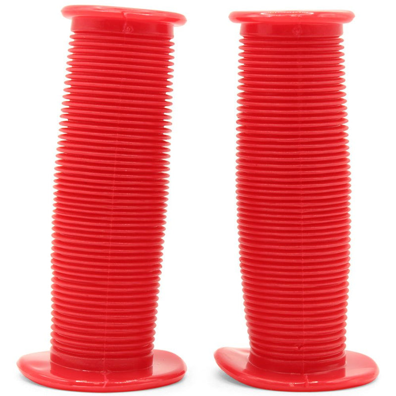 Bikelane 95mm Kids Bike Mushroom Handlebar Grip Pair (Red)