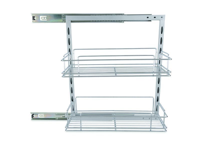 Roll Out Pantry Sliding Shelf w/ 2 - 200MM Basket 000125