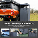 San Hima Camping Shower Tent Awning Fold-Out & 8L Gas Hot Water Heater