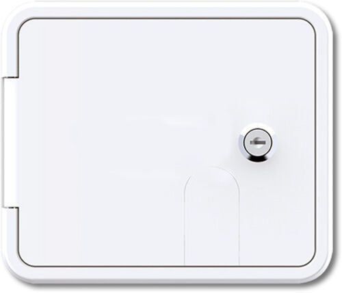 RV Flomaster Gravity/city Water Inlet Hatch - White