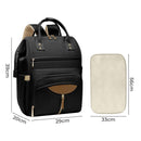 Bopeep Nappy Changing Bag Mummy Backpack Baby Diaper Bag Travel Waterproof Black