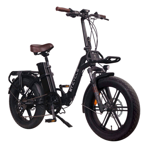 ET.Cycle F1000 Folding E-Bike, 250W-750W, 48V 21Ah, 1008Wh, Hydraulic Brakes [Matt Black 20"]