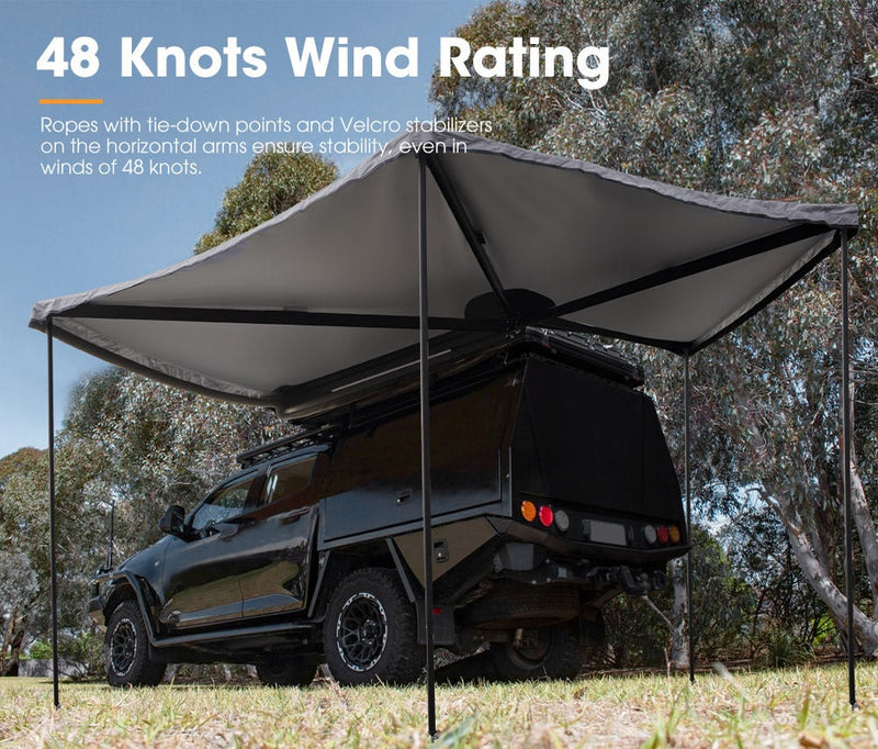 San Hima 270 Degree Free-Standing Awning 600D Double-Ripstop Oxford 4X4 UPF50+