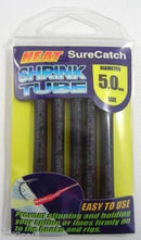1 Packet of Black SureCatch Fishing Heat Shrink Tube - Wire Cable Sleeve Tubing