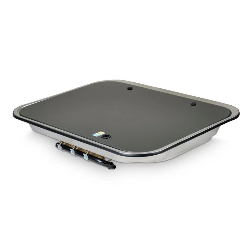 Camec RV Gas Hob - 3 Burner Hob With Glass Lid