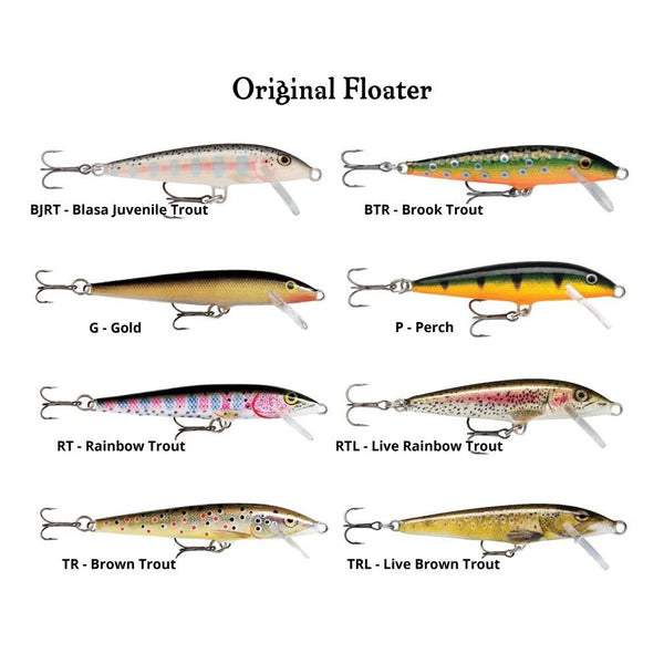 7cm Rapala Original Floating Minnow Hard Body Fishing Lure