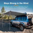 San Hima Car Side Awning 1.4x2m Pull-out Telescoping Poles Waterproof Camping