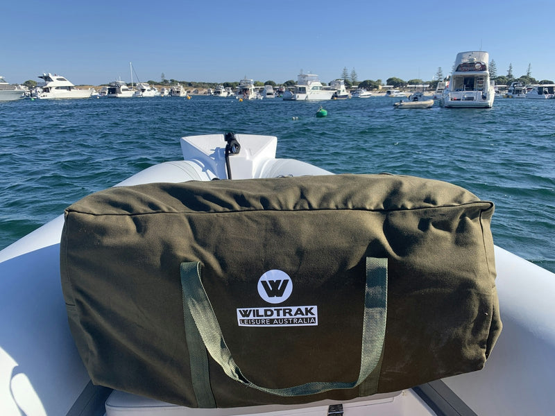 Wildtrak 60x30cm Canvas Carry Duffle Bag Camping/Travel Storage Medium Green