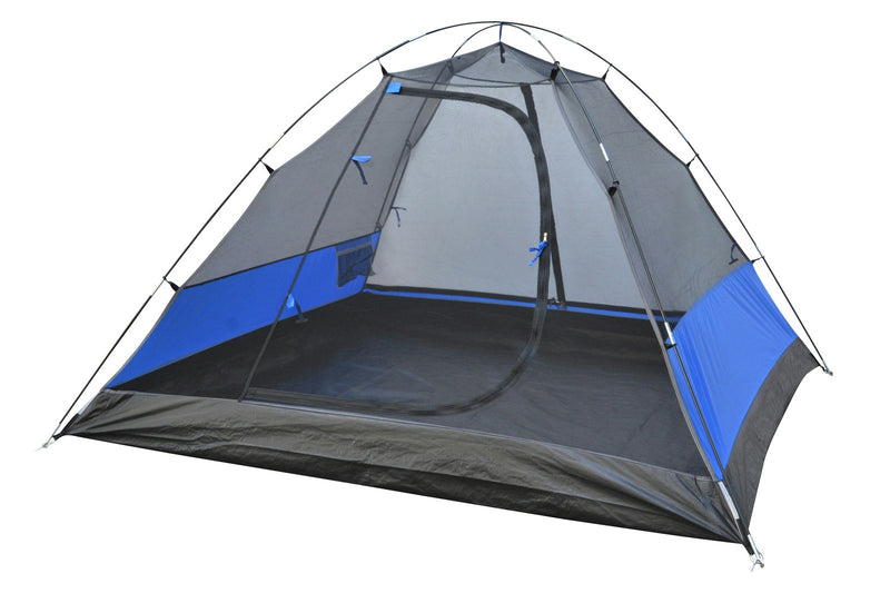 Wildtrak Tanami 3V Sleeping Dome Tent w/ Carry Bag Outdoor Camping Shelter Blue