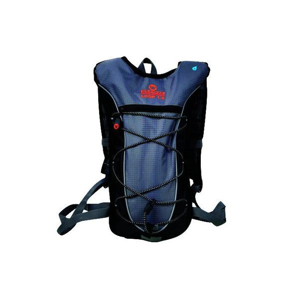 Wildtrak 1.5L Loop Hydration Pack Water/Drink Camping Storage Backpack Bag Grey