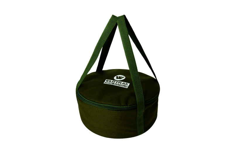 Wildtrak Heavy-Duty 2qt/26cm Canvas Carry Storage Bag For Camp Oven Pot Green