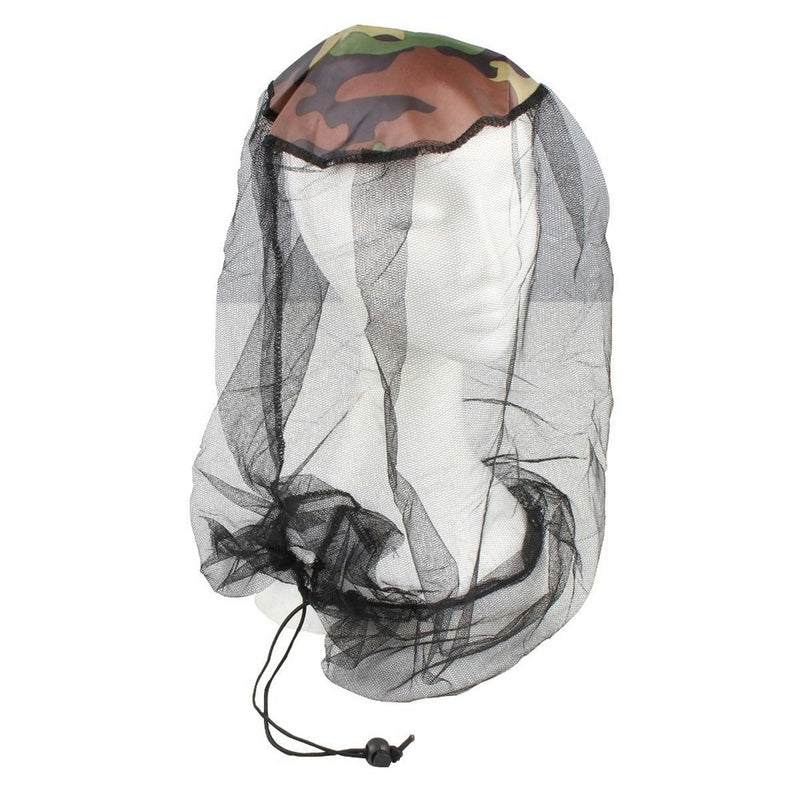 Wildtrak Mosquito Fly Protection Head Net Mesh Deluxe w/ Adjustable Drawstring