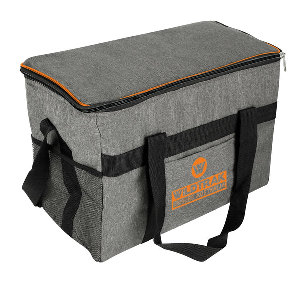 Wildtrak 36-Can Camping Cooler 24L/41cm Storage Bag Drink Holder Grey/Black