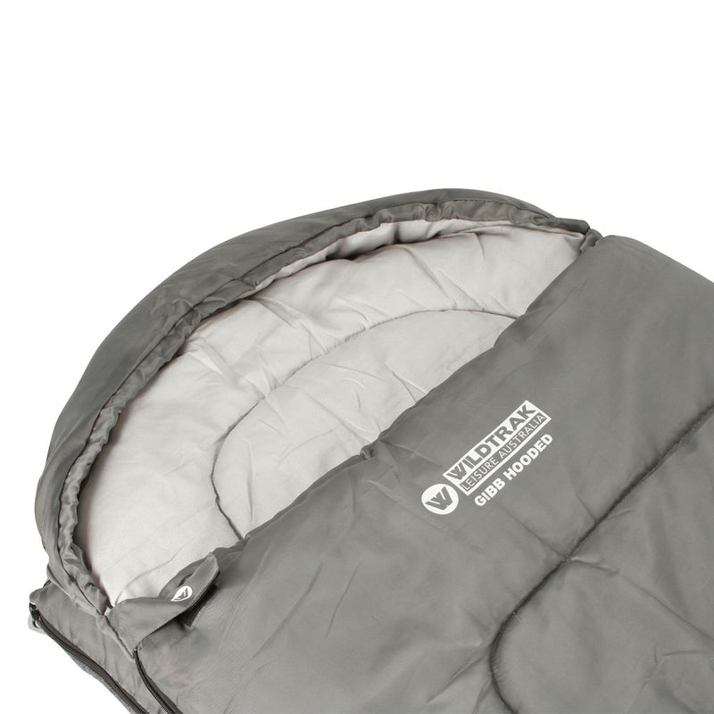 Wildtrak Leisure Australia Gibb Portable Travel Hooded Sleeping Bag 215cm