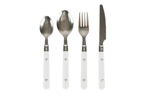 24pc Wildtrak Stainless Steel Cutlery Spoon/Fork/Knife Set w/ Bag White/Silver