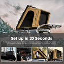 San Hima Kalbarri Gen 2 Roof Top Tent Hardshell With Ladder Khaki Camping