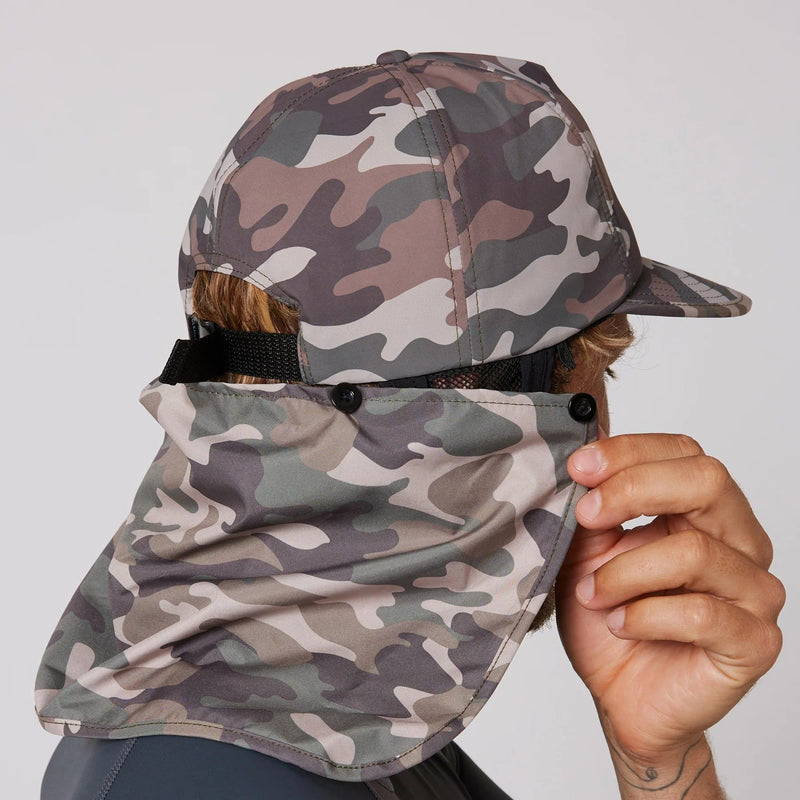 Ocean & Earth Bingin Lightweight 5-Panel Adjustable Legionnaire Cap (Camo)