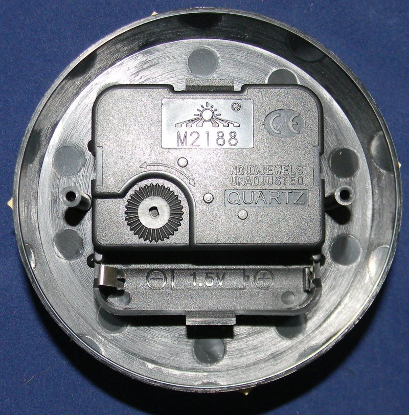 Australian RV Accessories Wall Clock Silver 10cm Quartz