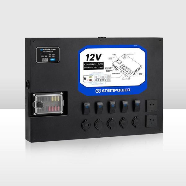 Atem Power 12V Control Box W/ 1500W/3000W inverter Smart Control Hub Built-in&nbsp;40A&nbsp;DCDC&nbsp;Charger 4x4