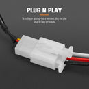 Lightfox 1 Way High Beam Wiring Harness w/ DT 2-Pin Connector For LED Light Bar