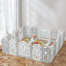 Bopeep Kids Playpen Baby Safety Gate Toddler Fence Child Play Game Toy 22 Grey