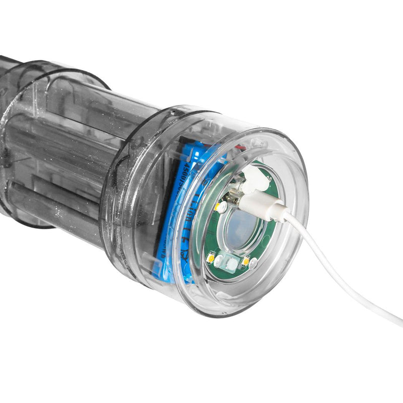 Automatic Electric Gatling Water Gun Dual-barrel with LED Kids Toys Pool Black