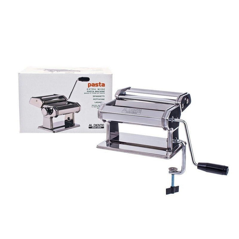 Al Dente 180mm Stainless Steel Pasta Maker Machine Cutter/Roller Dough/Spaghetti