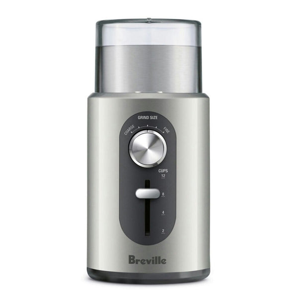 Breville 12Cup Electric Coarse/Fine The Coffee & Spice Grinder/Mill Herbs Silver