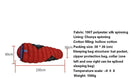 Thickened Sleeping Bag Mommy Style Red