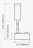 Dreamlighting LED Flexbile Crystal Reading Light with USB, DC12V, Cool White, Black