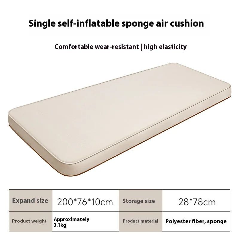 Self-Inflating Camping Single Folding Air Mat Grey