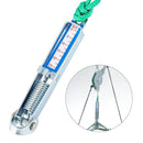 Over-Door Hanging Neck Traction Kit Adjustable Cervical Stretcher Green