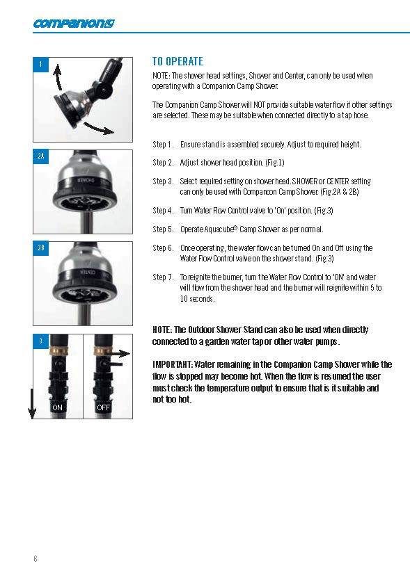 Companion Outdoor Shower Stand