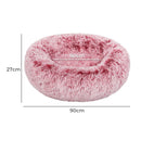 Pawz Replaceable Cover For Dog Calming Bed Nest Mat Soft Plush Kennel Pink L