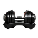 Centra 24kg Adjustable Dumbbell Single Weight Plates Home Gym Fitness Exercise