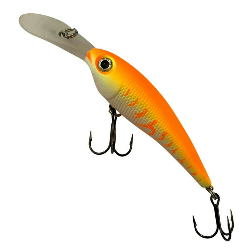 80mm Storm Thundercrank Madflash Hard Body Fishing Lure - Orange Fire UV