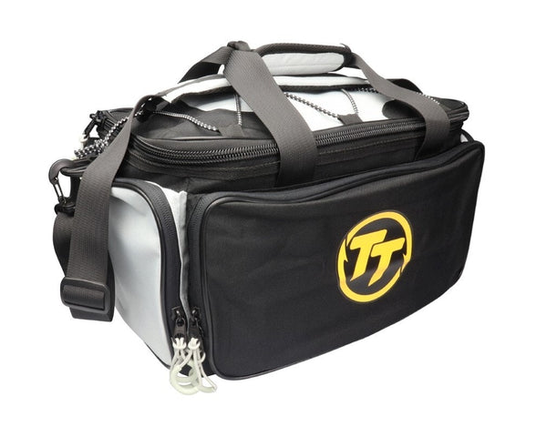 TT Fishing Standard Size 22L Water Resistant Tackle Bag With Hard Plastic Base