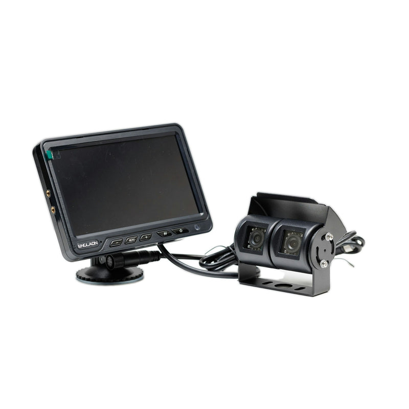 12V-36V 7" AHD Monitor DVR with Dual Reverse Cameras & 7m Cable for Caravan Truck Campervan