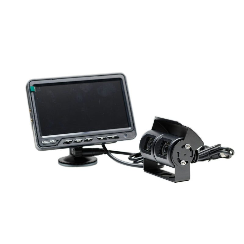 12V-36V 7" AHD Monitor DVR with Dual Reverse Cameras & 7m Cable for Caravan Truck Campervan