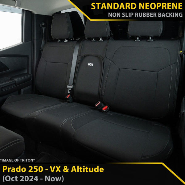Toyota Prado 250 VX & Altitude GP4 Neoprene 2nd Row Seat Covers