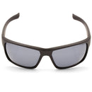 North Beach Pearleye Matte Black/Silver Mirror Polarised Unisex Sunglasses
