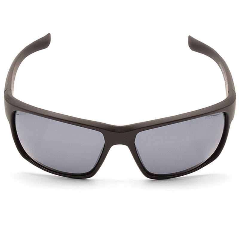 North Beach Pearleye Matte Black/Silver Mirror Polarised Unisex Sunglasses
