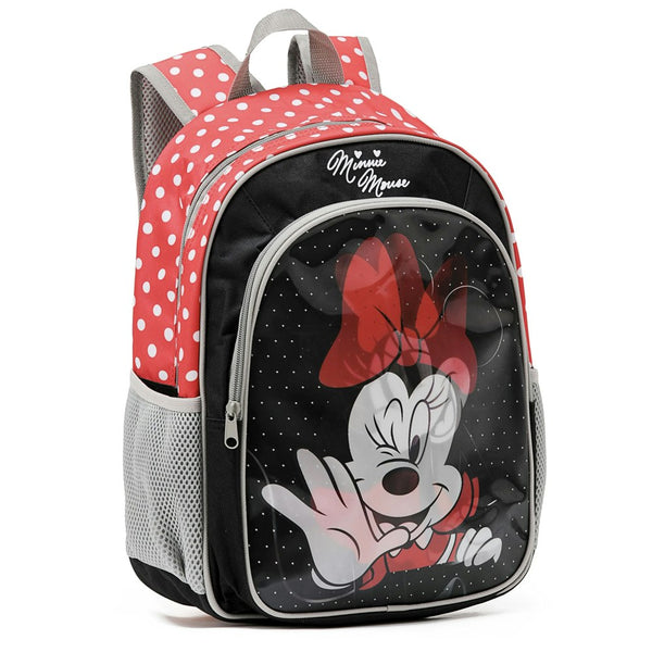Disney Minnie Mouse 38cm Hologram Backpack Kids/Toddler Bag w/ Front Pocket Red