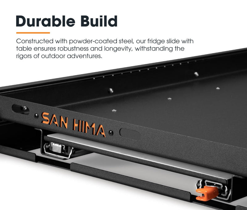 San Hima 95L Fridge Slide With Extendable Table Cutting&nbsp;Board 120KG Caravan Part