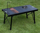 IGT 3-Unit Camping Table Portable Folding Aluminum Alloy BBQ Table Black